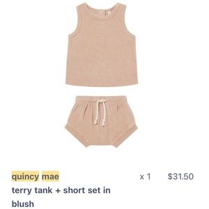 Terry Cloth Quincy Mae Shirt and Short set